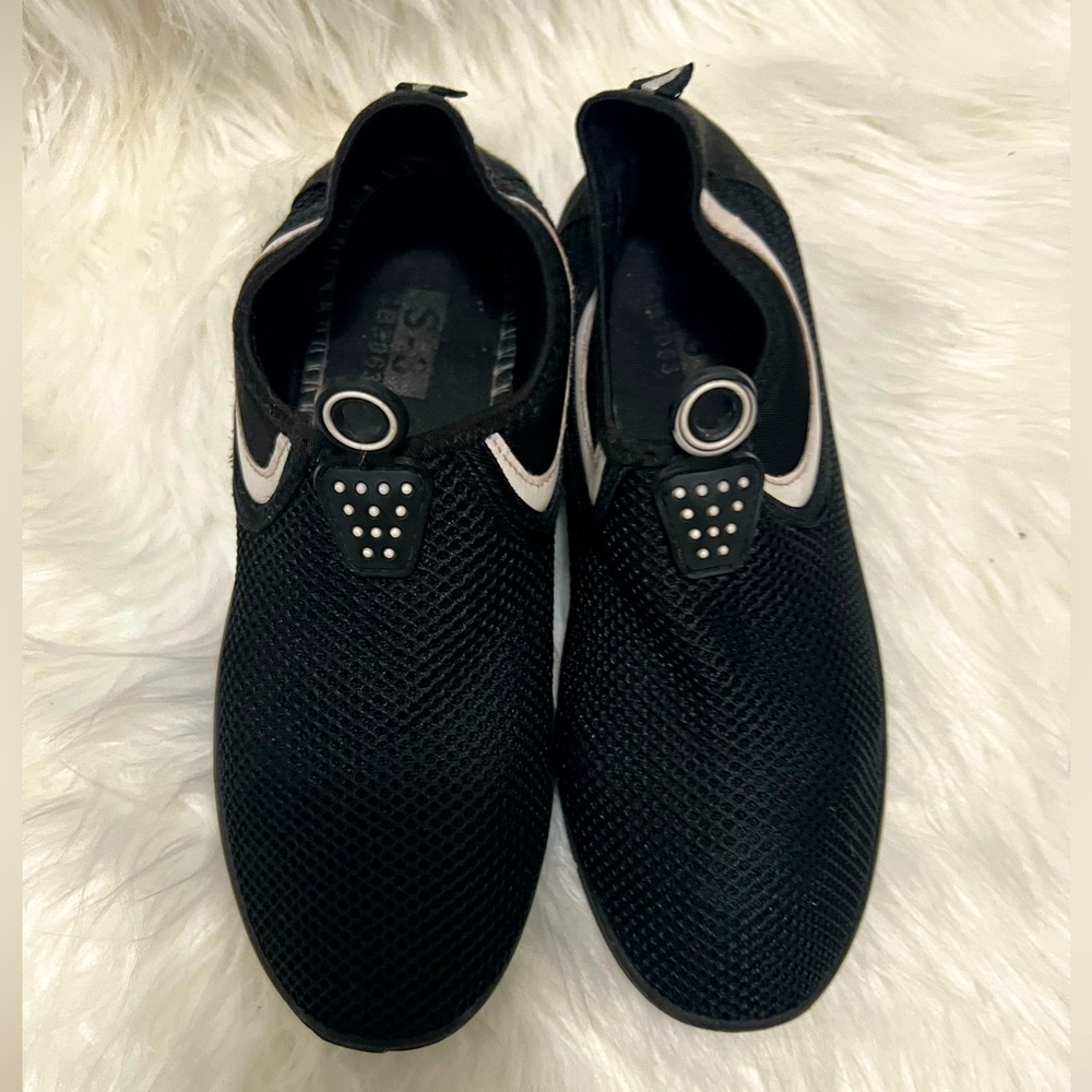 Slip on black shoes